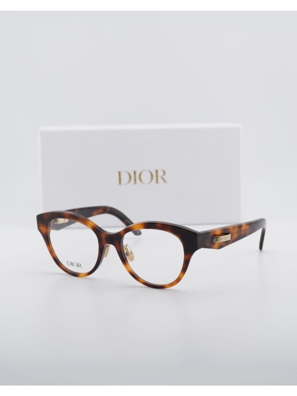 Dior CDIORO B2F 2400 Cat Eye Eyeglasses 50mm - Havana